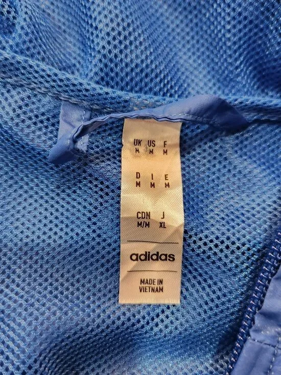 Adidas Boston Marathon 2023 Windbreaker Mens M Blue Full Zip Track Hoodie Run - Picture 6 of 15